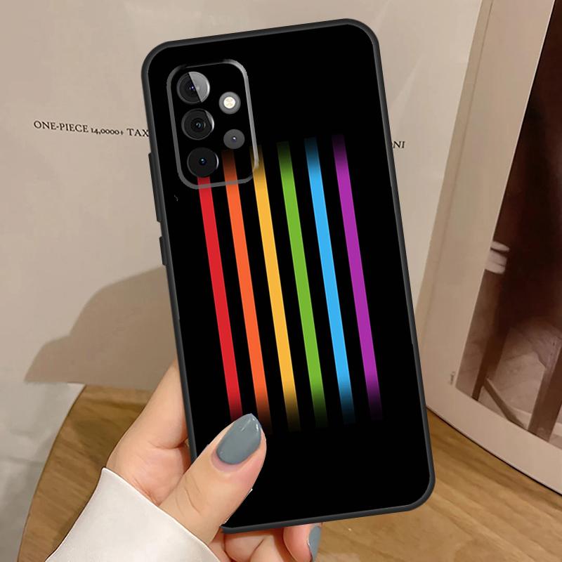 Gay Pride Rainbow Flag Case For Samsung Galaxy A34 A54 A17 A35 A55 A06 A16 A26 A36 A56 A53 A32 A52 A33 A13 A14 A15