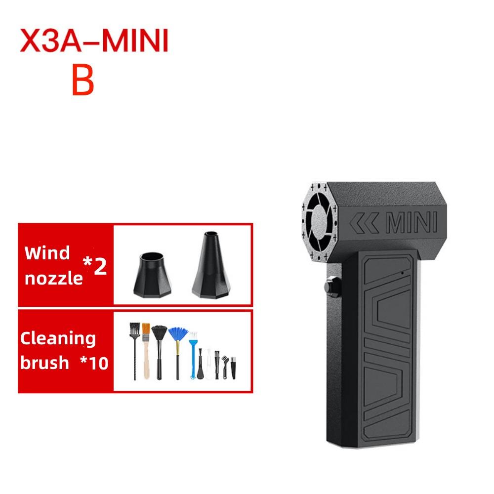 X3-A Blower Mini Turbo Violent Fan Car Electric Air Duster With 2 Nozzles 41m/s Brushless Turbo Jet Blower for Truck Keyboard