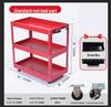 Heavy-Duty Three-Tier Mobile Tool Cart for Auto Repair and Maintenance