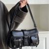 Niche Design Locomotive Bag Shoulder Bag Messenger Bag Texture Trendy Cool Underarm Bag Method Stick Bag Women