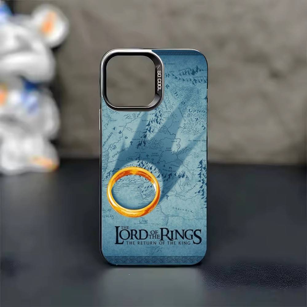 Moive The L-Lord of the R-Rings Phone Case Color Silver Shell For IPhone 17 16 15 14 13 12 11 Pro Max Plus