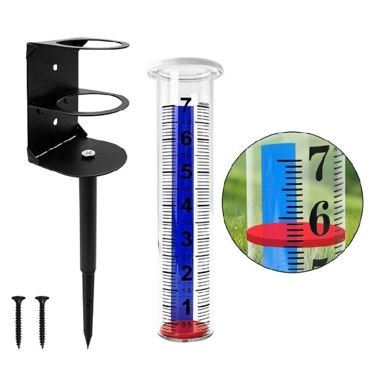 Garden Ornaments Rain Gauges Featuring Metal Base Combining Functionality and Styles for Outdoor Decoration