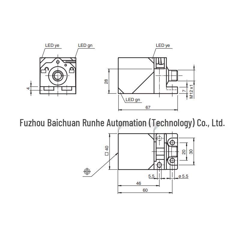 P+F NRN40-L3K-E2-IO-V1 Inductive Sensor, Anti-Magnetic Field Interference, New, Original, In Stock NRN40-L3K-E2-IO-V1