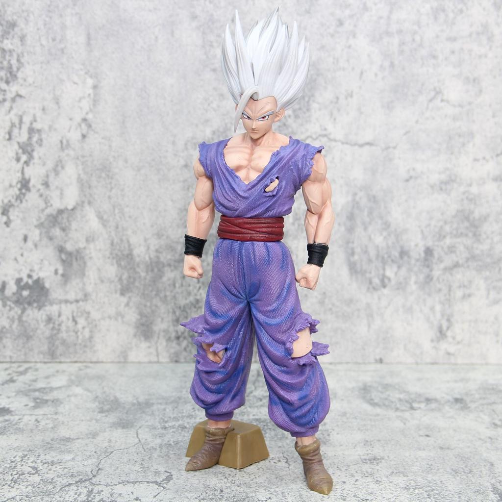 34CM Dragon Ball Z Super Anime Figure White God Beast Gohan Goku Saiyan Anime Figure Action fugure Collection Gifts Toy Model