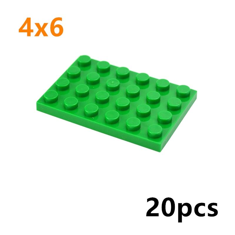 20pcs Compatible Assembles Particles 3032 4x6 Base Board Building Blocks Thin Figures Bricks Parts DIY Educational Tech Toys