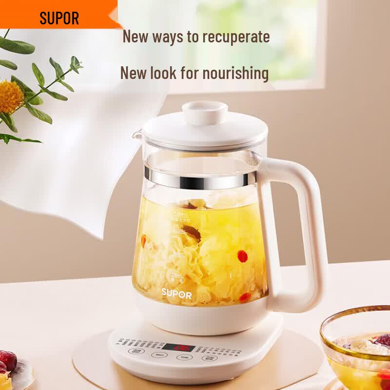 SUPOR 1.5L Glass Smart Health Kettle CN plug (adapter included)