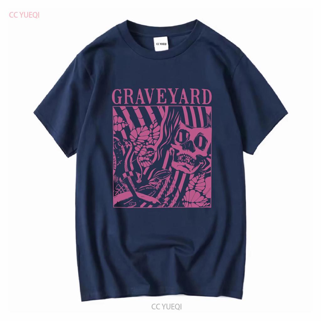 Mens Graveyard Goliath T shirt XX Large Black vintage Washed Top For Everyday Wear graphic Stylish fashion Stretched