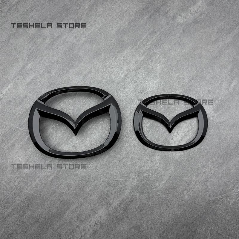AAEU1 For MAZDA CX-30 2020 2021 2022 2023 2024 Year Front Logo Emblem Letters Badge Car Rear Trunk Sticker Gloss Black Accessories