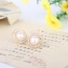 Fashion Imitation Pearl Bird Rhinestone Ear Clip Without Ear Holes for Women Ear Jewelry