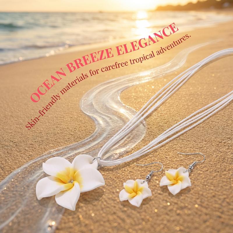 Resin Flower Drop Earrings for Women Men Handmade Bohemian Soft Clay Statement  for Special Occasions