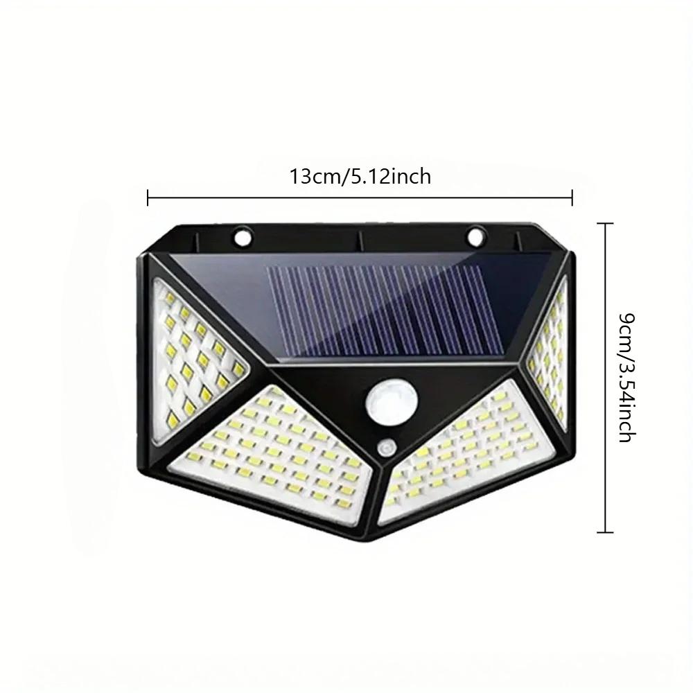 Multifunctional Solar Lamp Outdoor Garden Decoration Solar LED Light Waterproof Sunlight Powered Spotlight with Motion Sensor