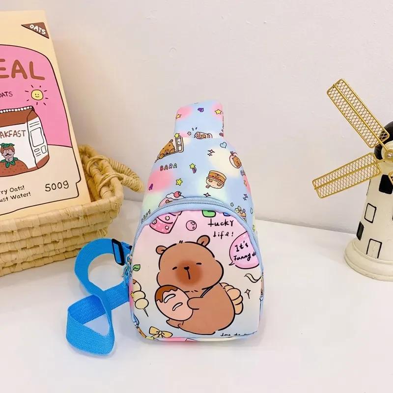 Capybara Backpack Cute Doll Stuffed Bags Multifunctional Storage Bag Capybara Chest Bag Home Decoration Shoulder Messenger Bags