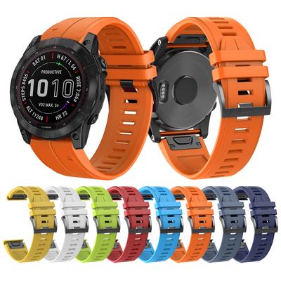 Silikonowy Pasek z Szybkim Mocowaniem Do Garmin Fenix 7 47mm 7X 51mm/6 6X Pro 5X Plus/Epix/Descent G1 Solar/Mk2i Mk2 Pasek do Zegarka