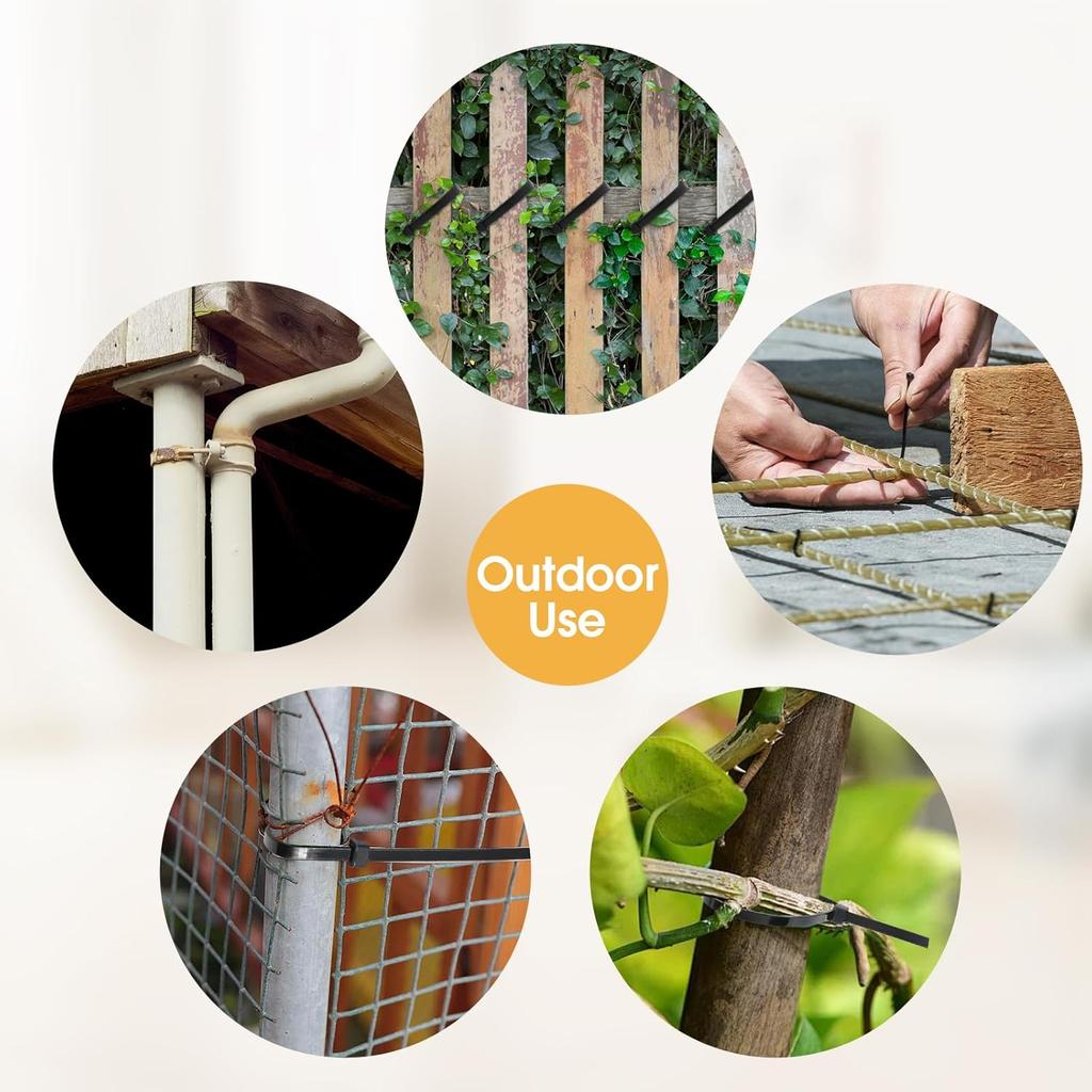 Self-locking Fastening Wire Ties 1-1000pcs Plastic Flanges Ties Cable Greenhouse Plastic Straps Velcro Nylon Cable Ties Clamp