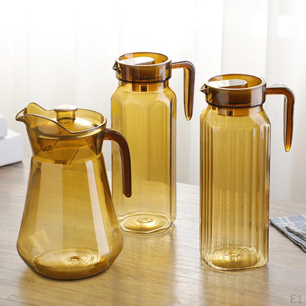 1100ML/1500ML Acrylic Water Carafe with Lid, for Homemade Juice And Iced Tea , A
