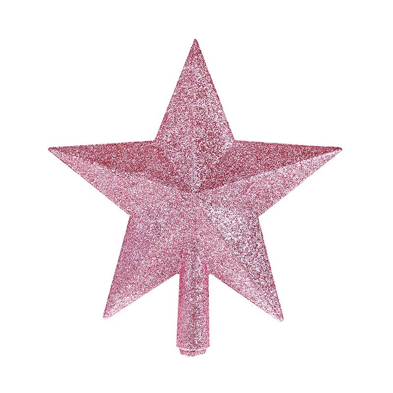 In Stock Five-Pointed Christmas Tree Topper Star - Available in Gold, Silver, Red, Pink