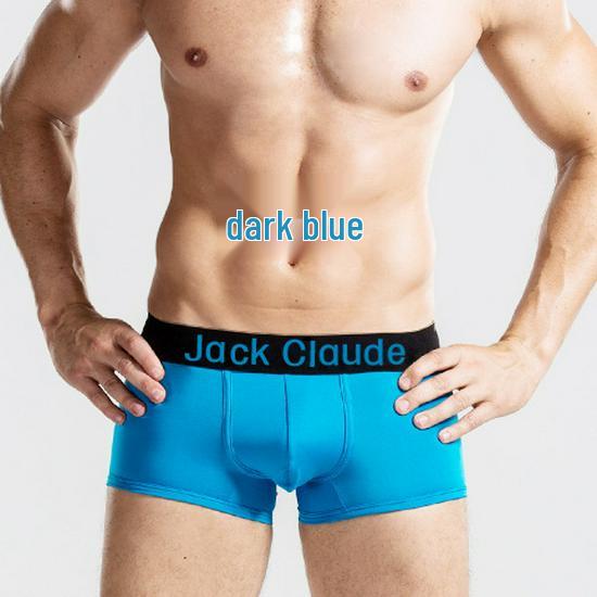 Men's Ultra-Fine Fiber Boxer Briefs with Mid-Waist and Concave-Convex Design