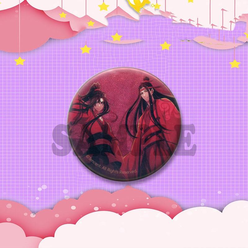 BL Anime Peripheral Coin Brooch Mo Dao Zu Shi Lan Wangji Wei Wuxian Enamel Pins Backpack Clothing Jewelry Badge Accessories Gift