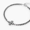 Jbans Classic Antique Twist Regular Cross Pendant Chain Bracelet (C2501Ac1215_Sv)