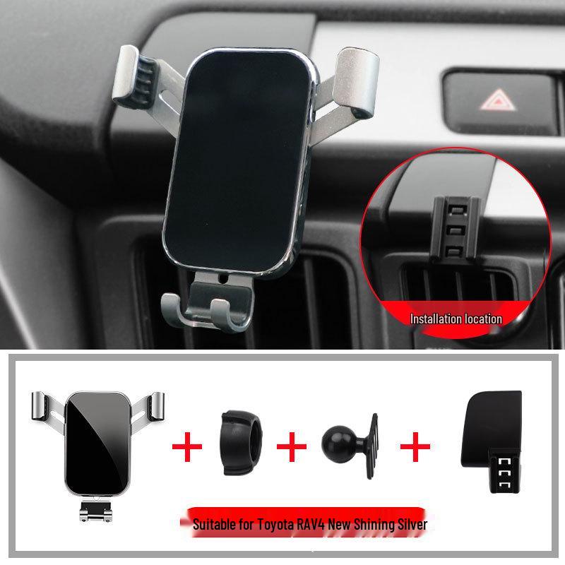 Wireless Charging Phone Holder for Toyota RAV4, Prado, and Land Cruiser