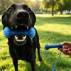 Dog Toothbrushing Chew Toy With Interactive Tug Rop Rubber Bone Teeth Cleaning Toy For Small Medium Dogs Grinding Outdoor Play