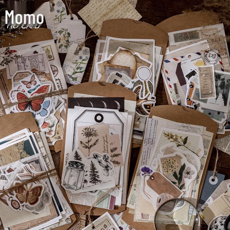 Retro Mushroom & Butterfly DIY Sticker Pack (30 Sheets, 12 Styles)
