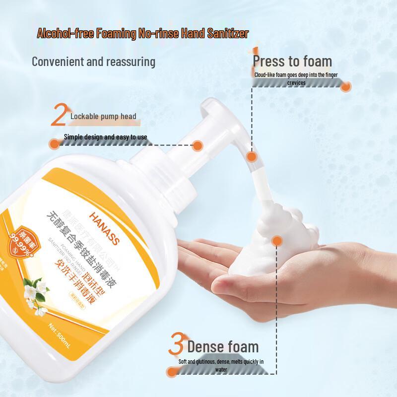 HANASS Alcohol-Free Hand Sanitizer Gel