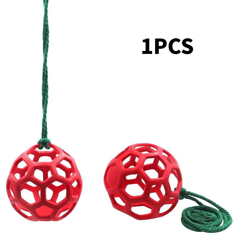 Horse Stable Toy Hanging Hay Feeder And Treat Dispenser Ball красный