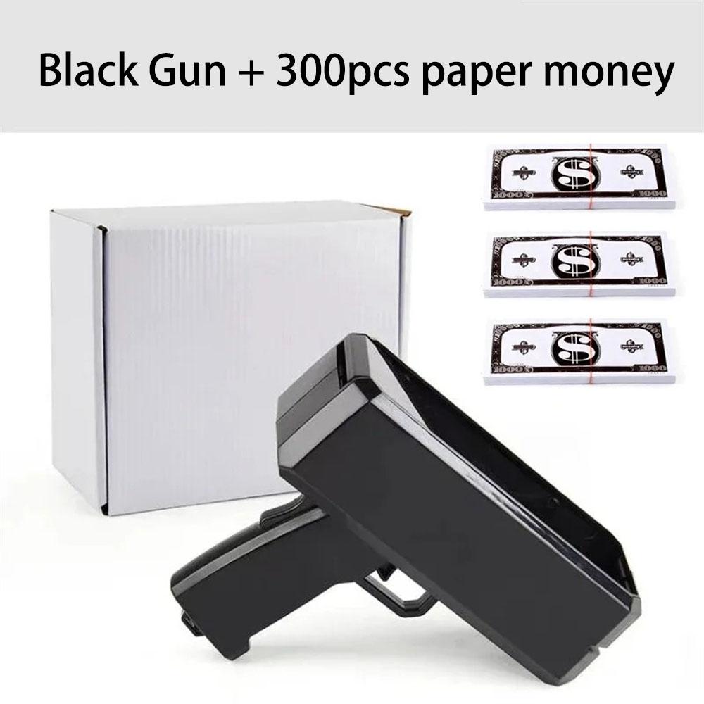 Money Shooter Gun That Look Real Fake Money Gun Shooter With Prop Money Handheld Spary Cash Gun For Game Movies Party Supplies