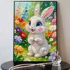 DIY Cute Little Rabbit Pearl Diamond Art Painting Kits for Adults and Beginners, Fine View Sparkling Painting Craft Home Wall Decor Handmade Gift