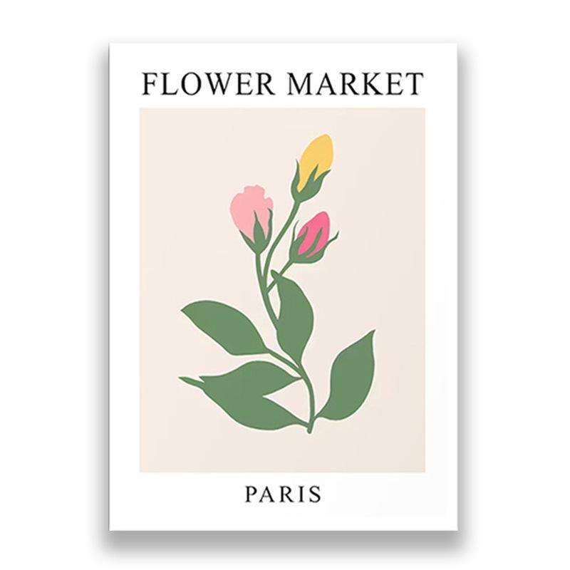 Flower Market Posters Colorful Rose Tulip Wall Art Decor Canvas Painting Nordic Bedroom Interior Aesthetics Picture Decoration