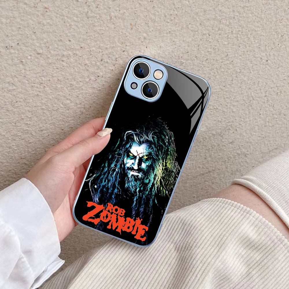 Retro Singer R-Rob Z-Zombie For IPhone 14 13 12 Mini 11 Pro XS Max X XR 14 Plus Tempered Glass Cover