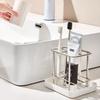 Saving Space Stainless Steel Toothbrush Holder Stainless Steel Washbasin Storage Rack Home
