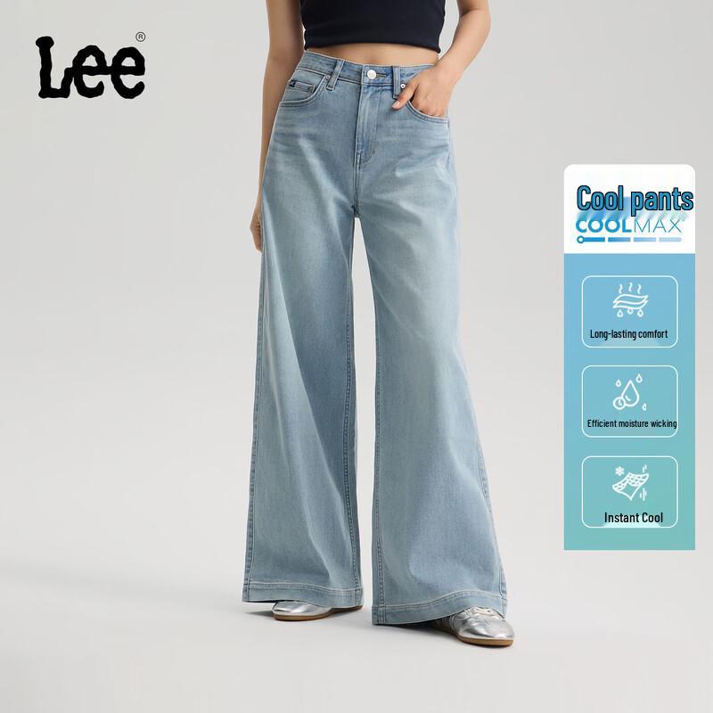 Lee Women s Loose A-Line Wide-Leg Cooling Jeans 26