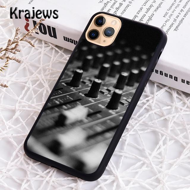 Krajews DJ Mixer Music Soft Phone Case Cover For iPhone 17 Air 16 15 14 Plus 11 12 13 Pro Max Coque Shell Fundas