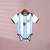 Pasaulio taurė Nr. 10 Argentinos lėlės drabužių Messi marškinėliai kūdikio vieno gabalo futbolo laipiojimo kostiumas tarpvalstybinė didmeninė prekyba