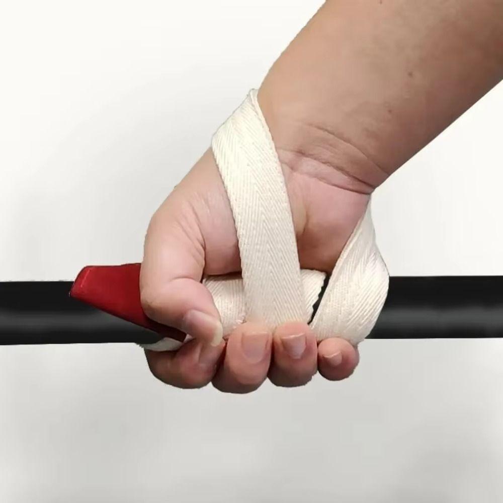 1 Pair Cotton Lifting Straps Wear-resistant Deadlift Fitness Straps Weightlifting