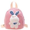 Pattern Rabbit Plush Childrens Backpack Outdoor Cartoon Mini Bag Storage