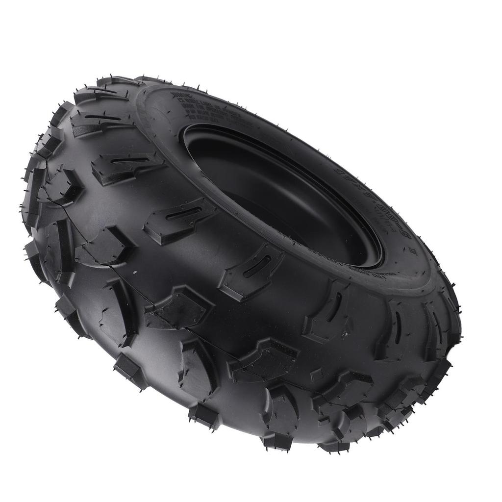 8in Rubber Vacuum Tire 17X7.00 8 17 7 8 Aluminum Alloy Rim Non Slip Textured Wheel Replacement for ATV Quad Off Road Go