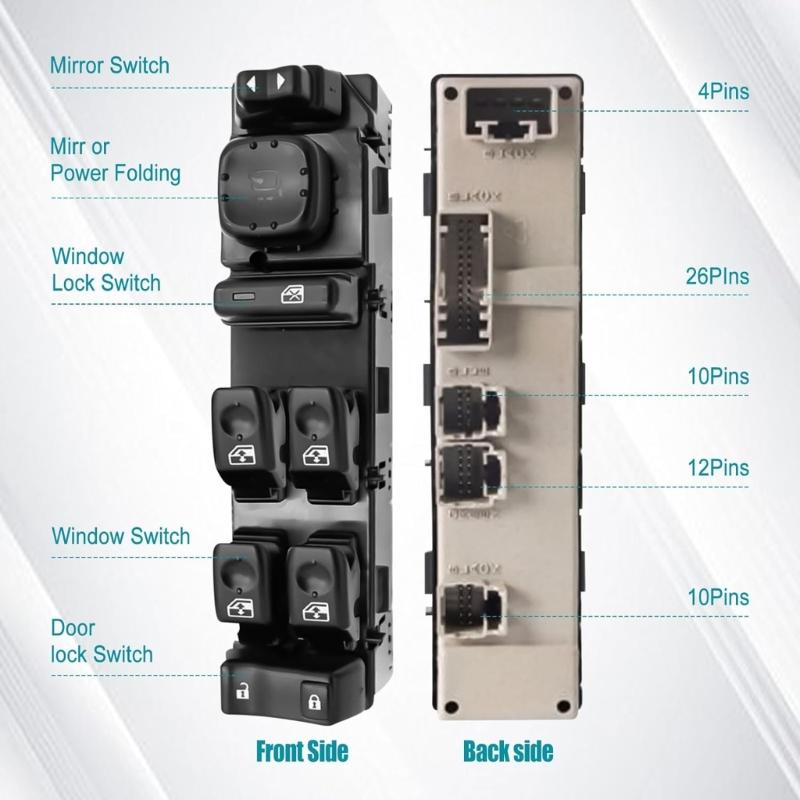 Left Side Power Window Switch Replacement Window Lifter Button for 1500 2500 WST494