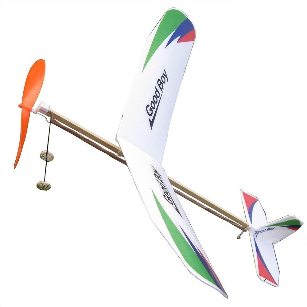 Rubber Bands Power DIY Airplane Model Multicolors Foam Plane Flying Glider for Kids Outdoor