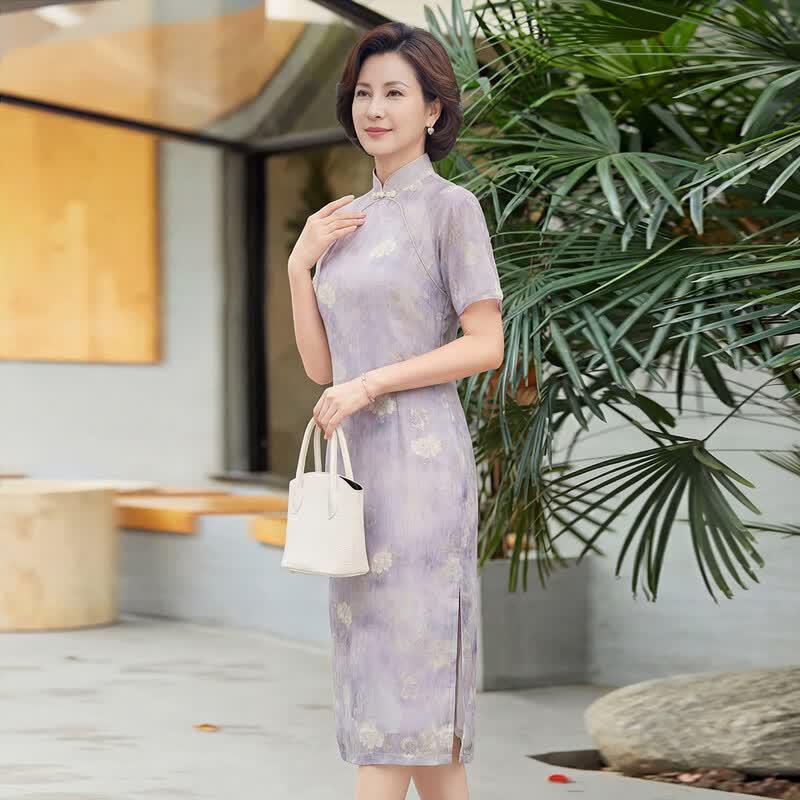 Haoyi Women's Elegant New Chinese Cheongsam Dress