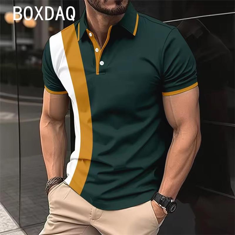 Polo Shirt High Quality Polo Shirt Summer Short Sleeve Collar Button