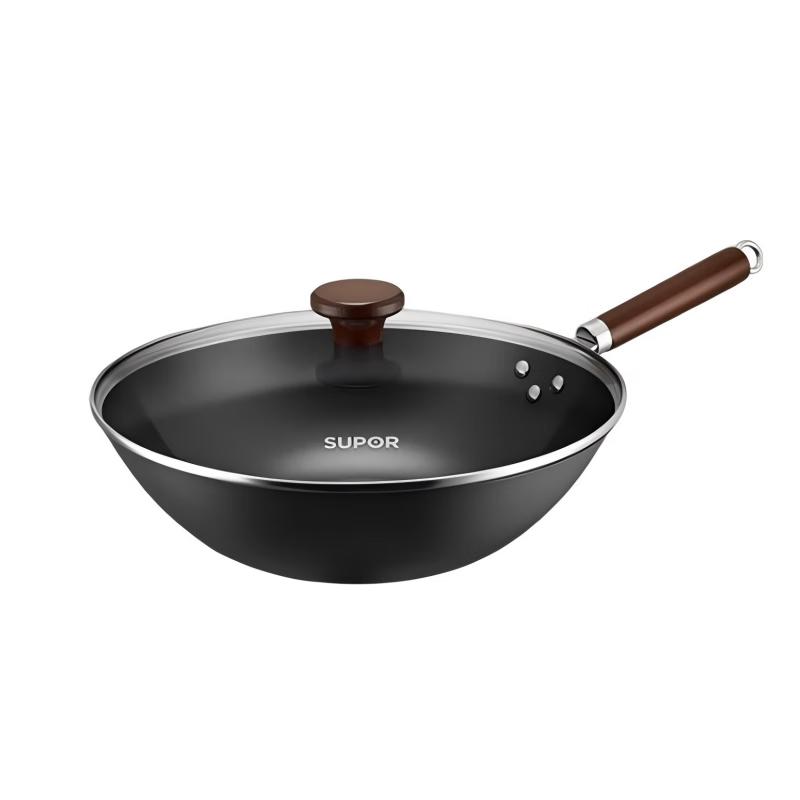 Supor 32cm Non-Coated Fine Iron Wok