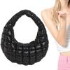 Women Padded Hobo Bag Versatile Cloud Pleatd Bag Lightweight Down Clutch Bag Quilted Tote Handbag Fall Winter Purse