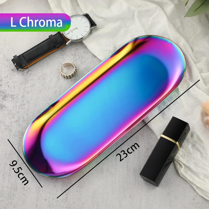 Modern Simple Stainless Steel Metal Water Drop Multi-shape Snack Tray Storage Jewelry Storage Metal Decoration Storage Organizer