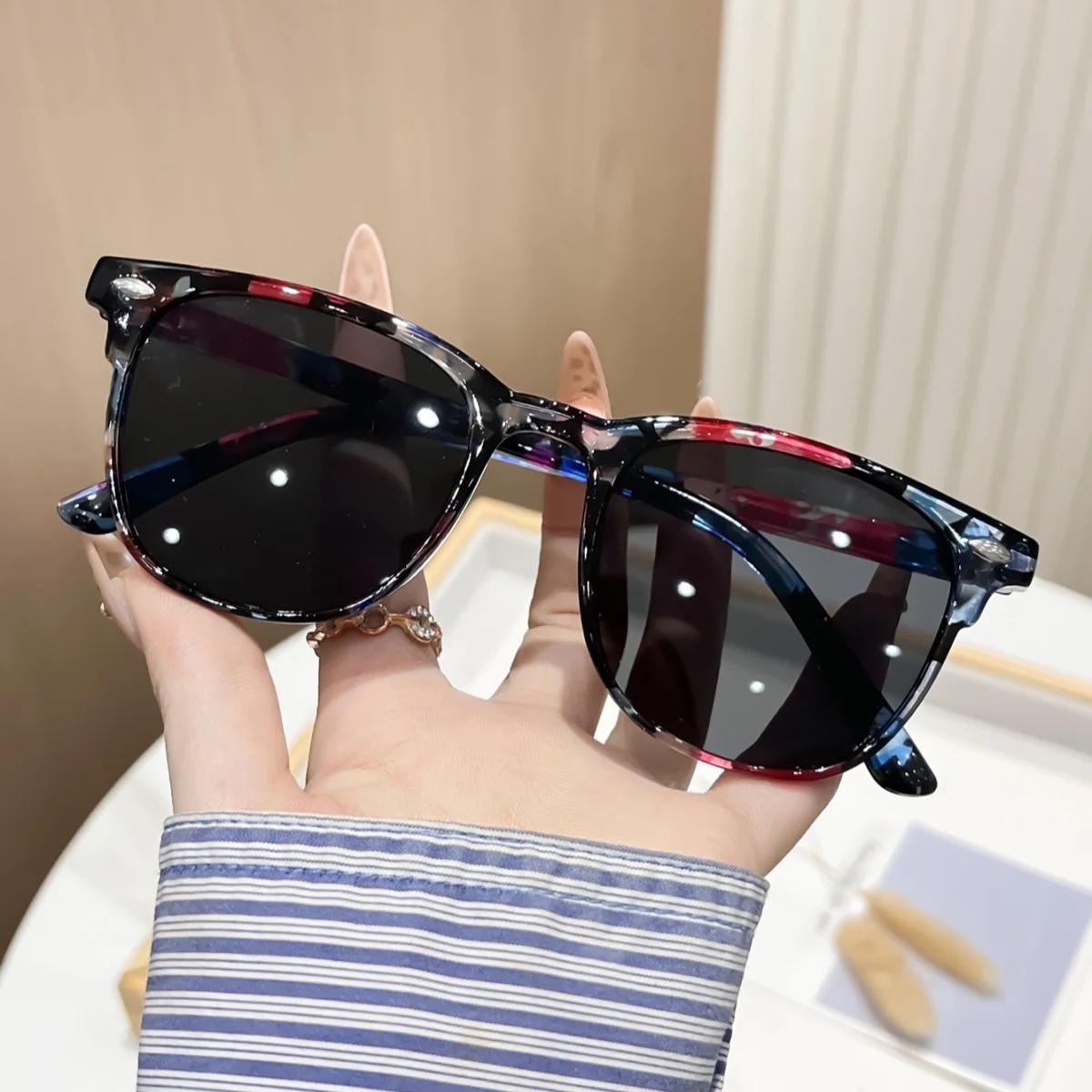 1Pc/2Pcs European and American Retro Style Women s Fashion Sunglasses Trendy Versatile Summer Sun Protection