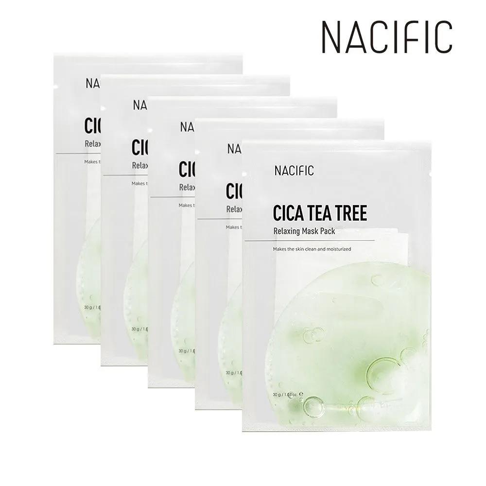 Расслабляющая маска NACIFIC Cica Tea Tree (1 лист) x5
