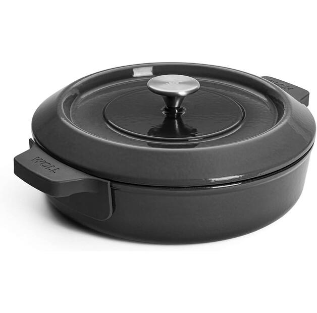 

Сотейник чугунный Woll Iron с крышкой 28 см серый (828CI-030)
