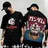 2026 Summer New Arrival Mobile Suit Gundam Print Shortsleeve Tshirt Trendy Y2k Style Suitable For Both Unisex And Unisex